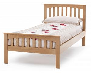 3ft Single Genuine Real Oak Wooden Bed Frame